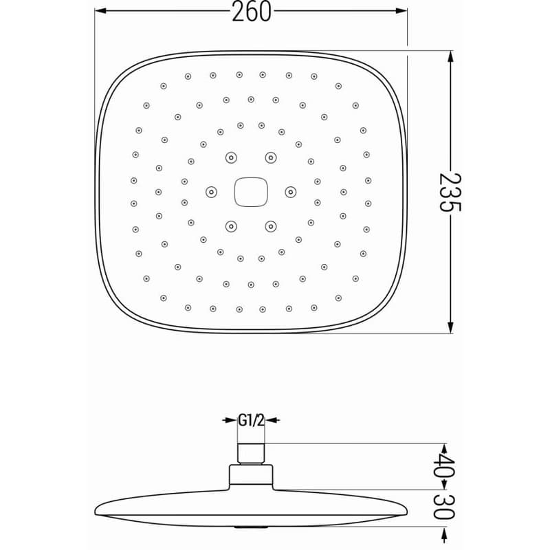 MEXEN/S - Uno DR33 sprchová zostava podomietková, čierna 71435DR33-70 3