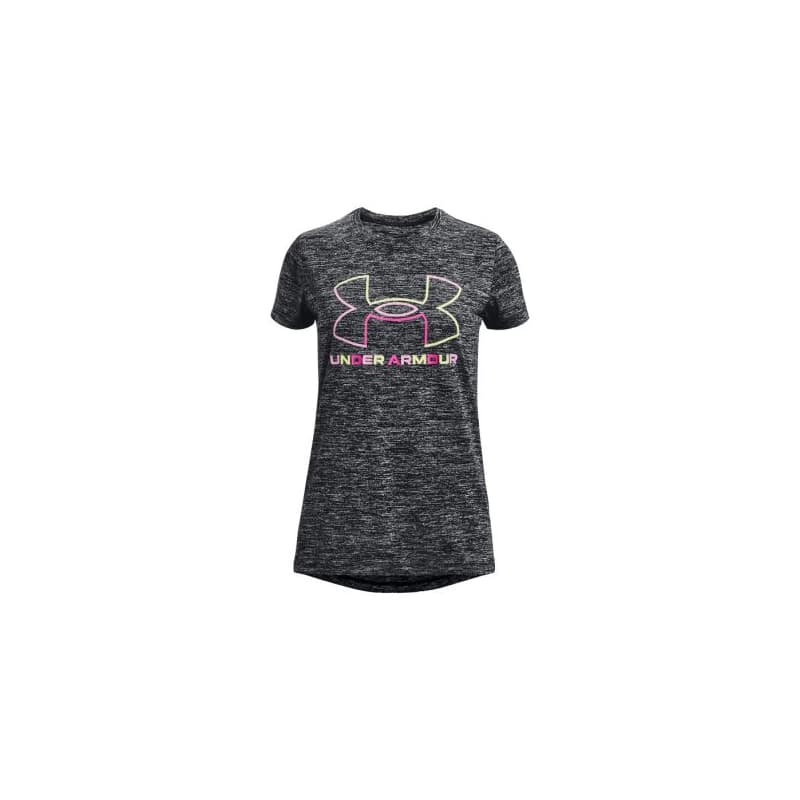 Dievčenské tréningové tričko s krátkym rukávom UNDER ARMOUR Tech BL Twist SS-BLK