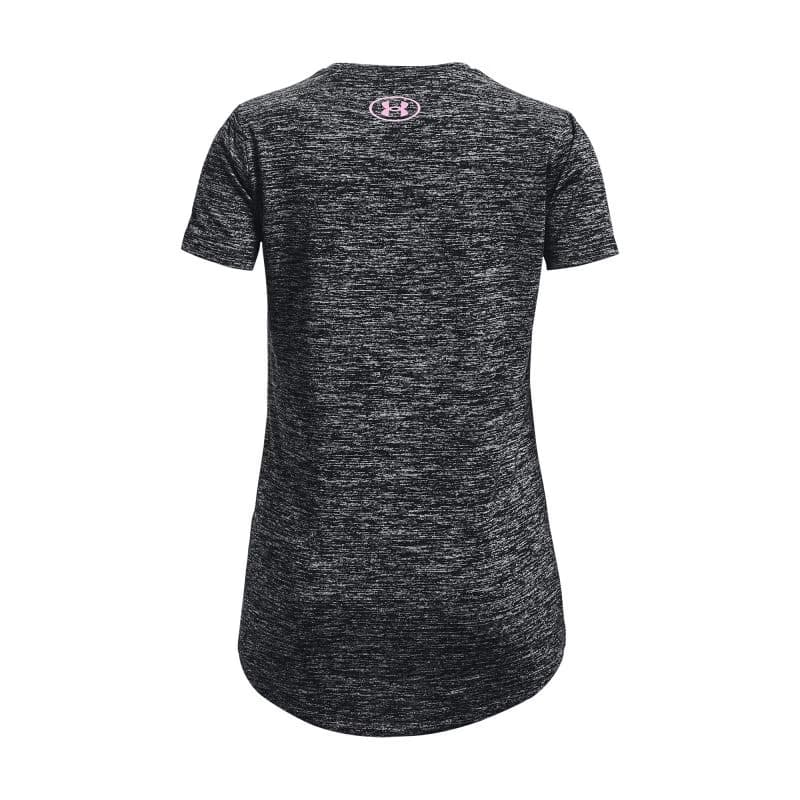 Dievčenské tréningové tričko s krátkym rukávom UNDER ARMOUR Tech BL Twist SS-BLK 2