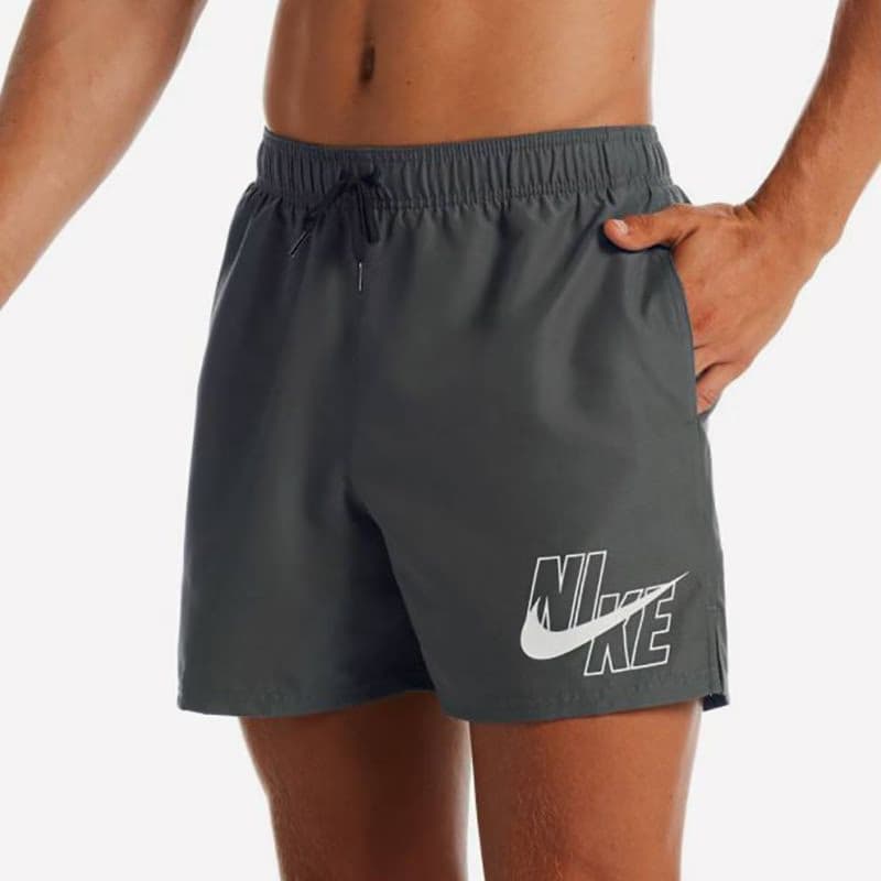 Pánske plavky NIKE SWIM LOGO LAP 5 inch -IRON GREY 2