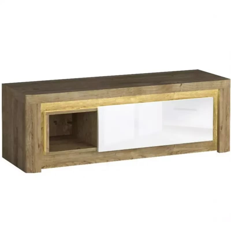 TV stolík Livinio L10 ribbeck/Biely lesk 1