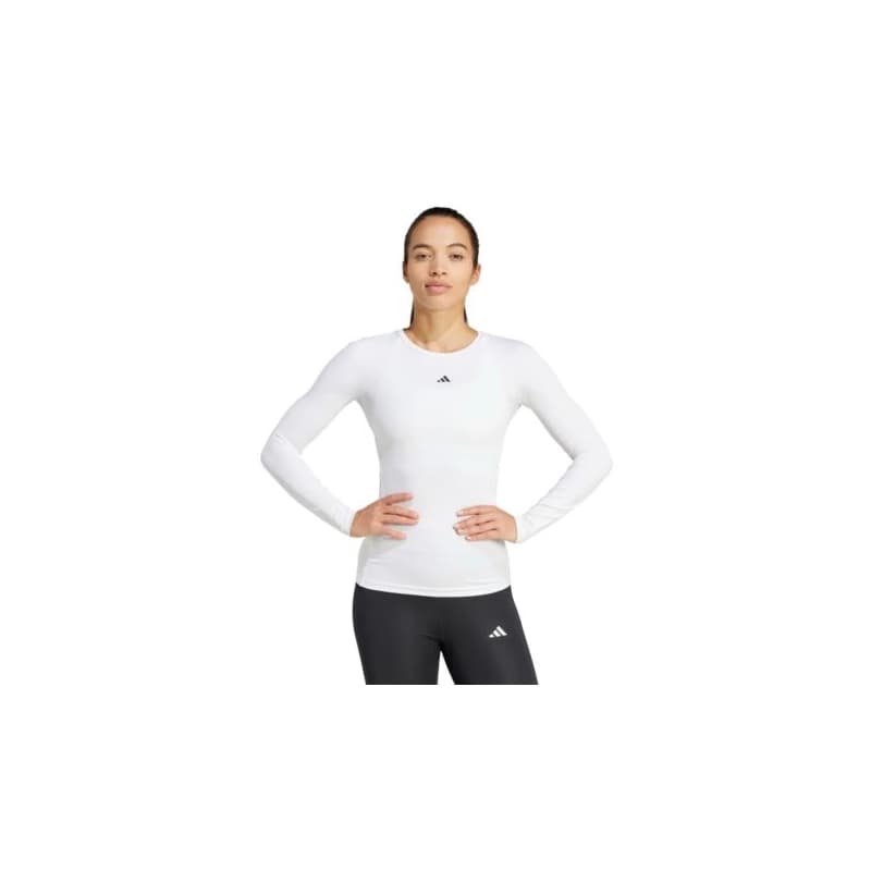 Dámske tréningové tričko s dlhým rukávom ADIDAS TF LS T WHITE 1