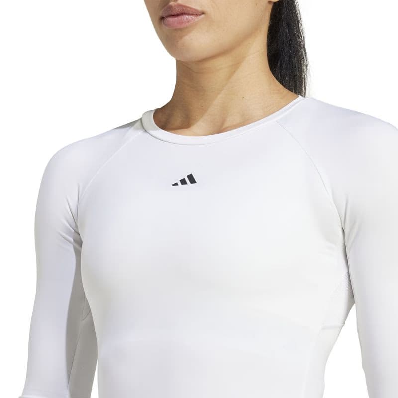Dámske tréningové tričko s dlhým rukávom ADIDAS TF LS T WHITE 3