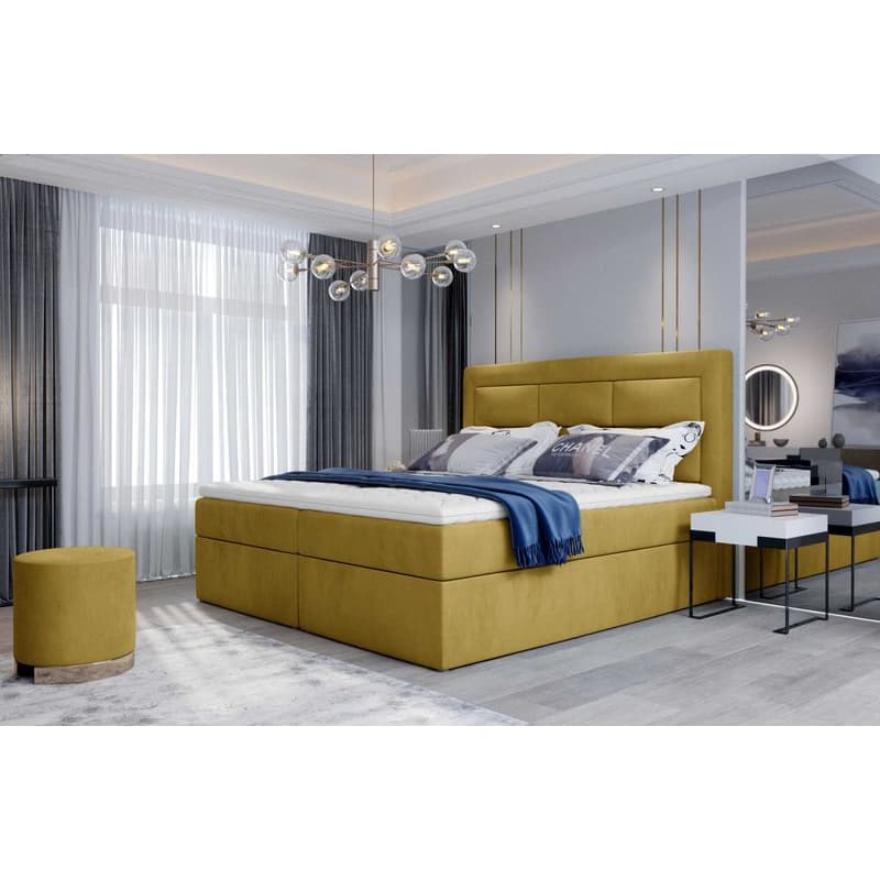 ArtElta Manželská posteľ VIVRE Boxspring | 140 x 200 cm Farba VIVRE: Monolith 48 1
