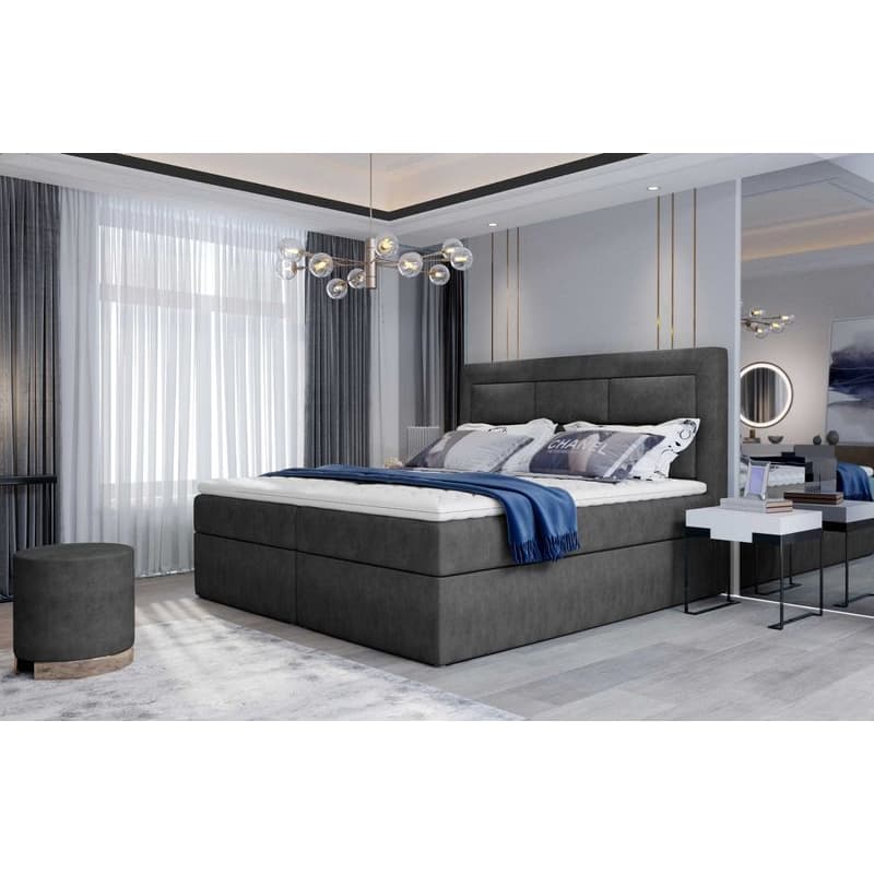 ArtElta Manželská posteľ VIVRE Boxspring | 140 x 200 cm Farba VIVRE: Monolith 48 4