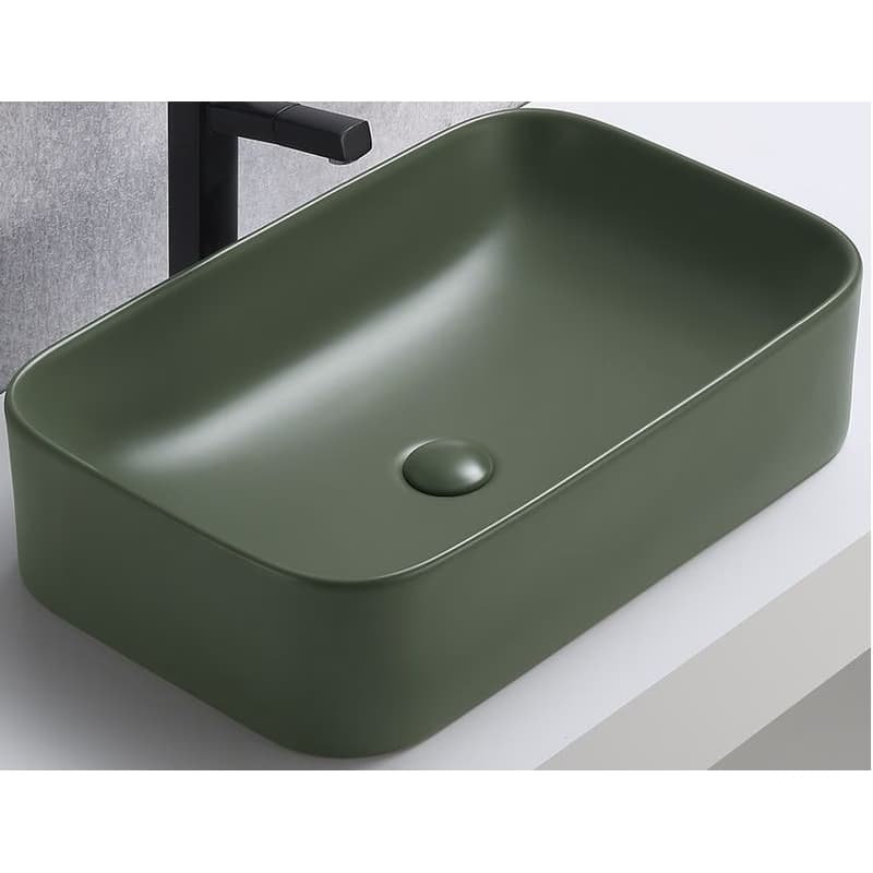 ArtCom Keramické umývadlo KAMA MFG-60 | zelený mat 60 cm 4