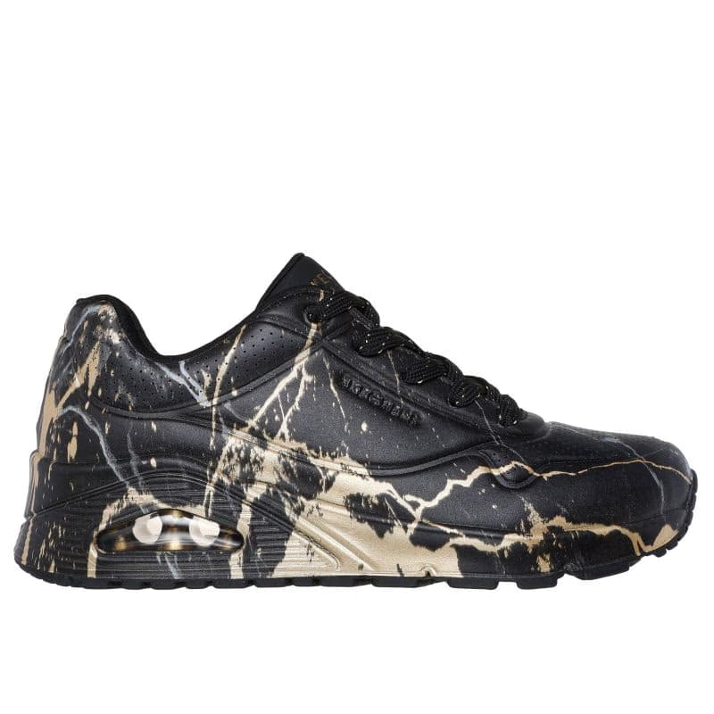 Dámska rekreačná obuv SKECHERS Uno Marbel Marvel W black print 2