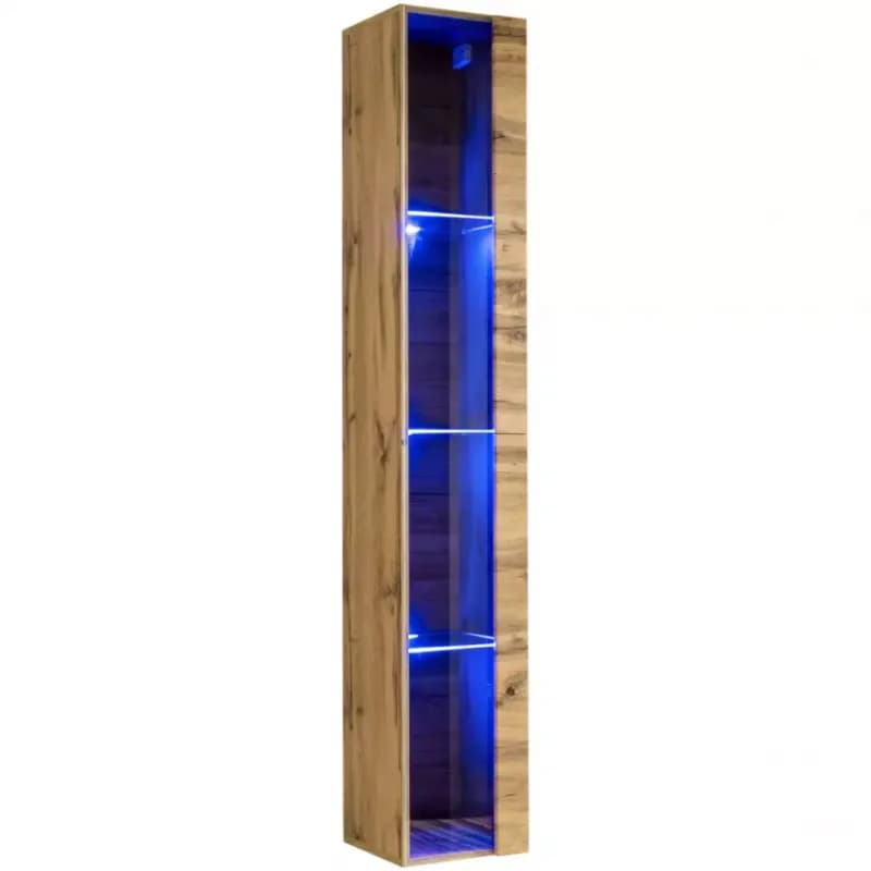 Závesná skrinka Switch Sklo WW1 Wotan + LED 1