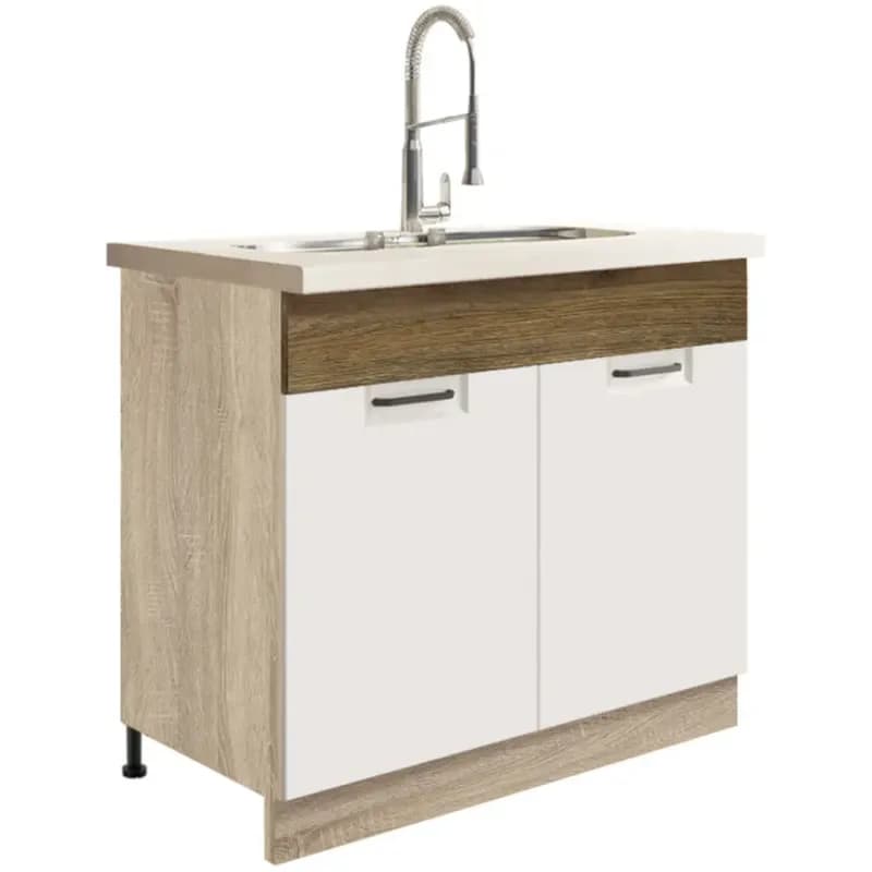 Skrinka do kuchyne Favorit 13d Sonoma/White+Ribbeck 1
