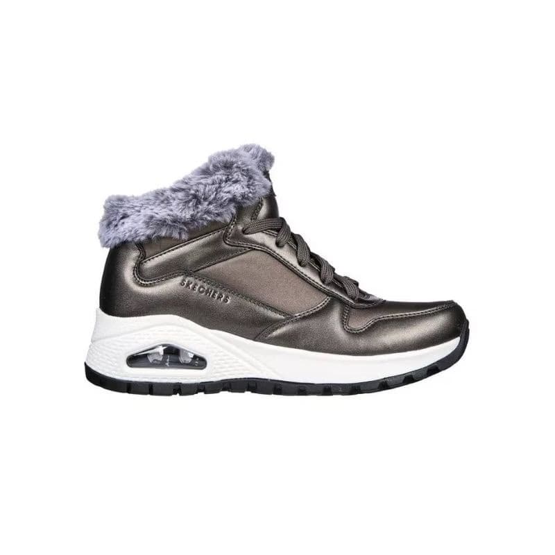 Dámske členkové zimné topánky SKECHERS Uno Rugged Cool Nova gunmetal 2