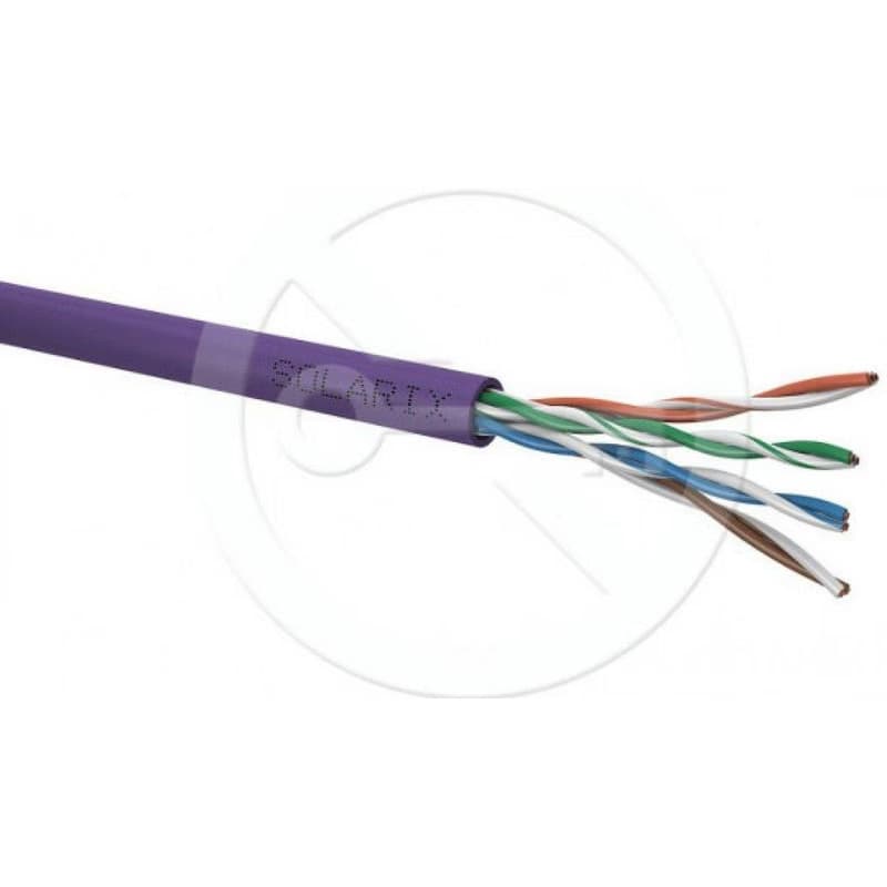 Inštalačný kábel Solarix UTP, Cat5E, drôt, LSOH, box 305m SXKD-5E-UTP-LSOH 3