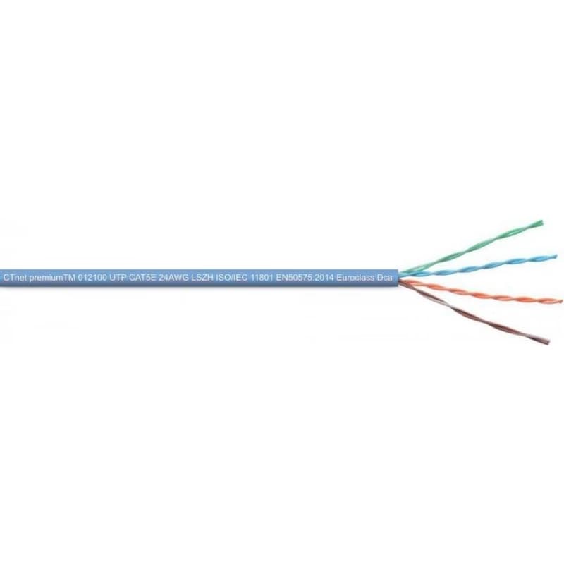 Inštalačný kábel Solarix UTP, Cat5E, drôt, LSOH, box 305m SXKD-5E-UTP-LSOH 5