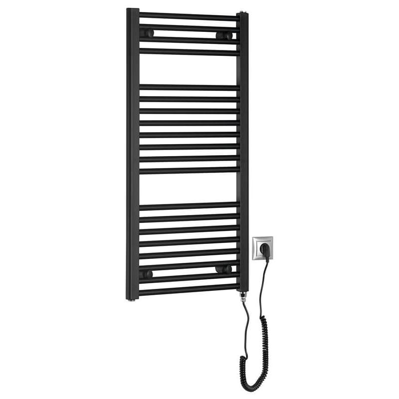 AQUALINE - DIRECT-E elektrické vykurovacie teleso, rovné, 450x960 300 W, čierna ILE94TB