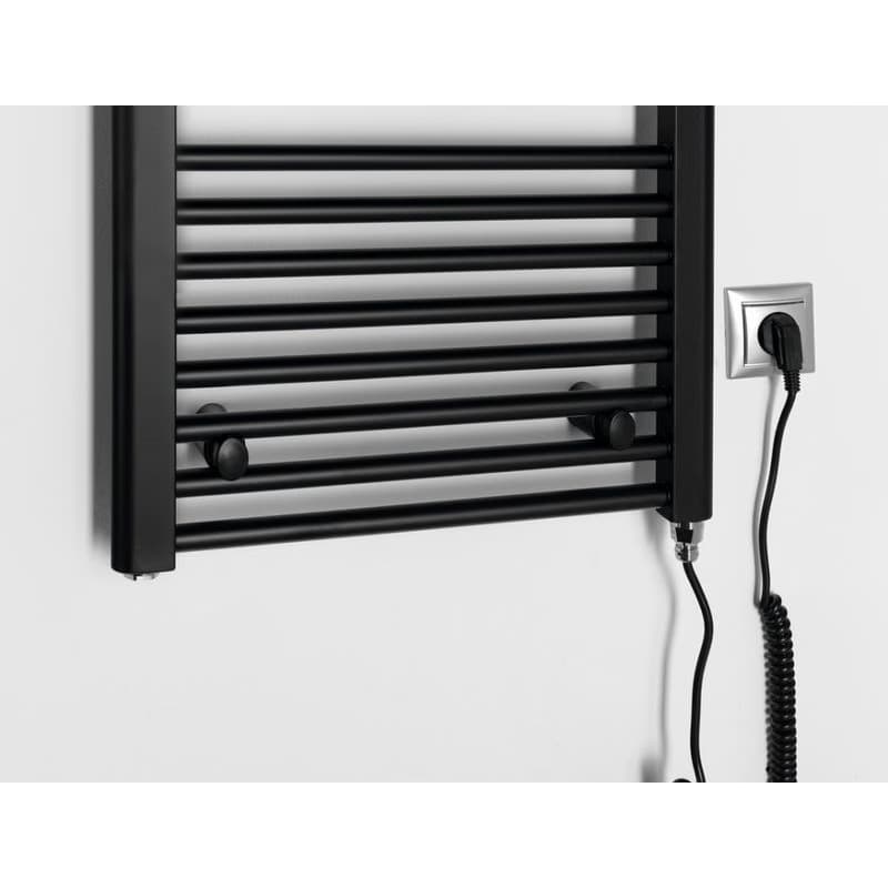 AQUALINE - DIRECT-E elektrické vykurovacie teleso, rovné, 450x960 300 W, čierna ILE94TB 3