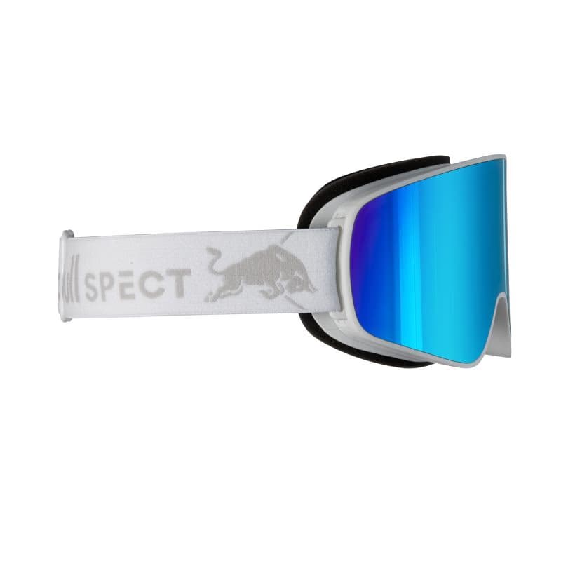 Lyžiarske okuliare RED BULL SPECT RUSH-15BL3, white ice blue snow - red with blue mirror, S.3 3