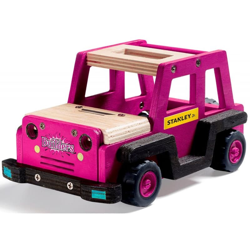 Stanley Jr. K088BUD-SY Stavebnice, terénne auto, drevo 1