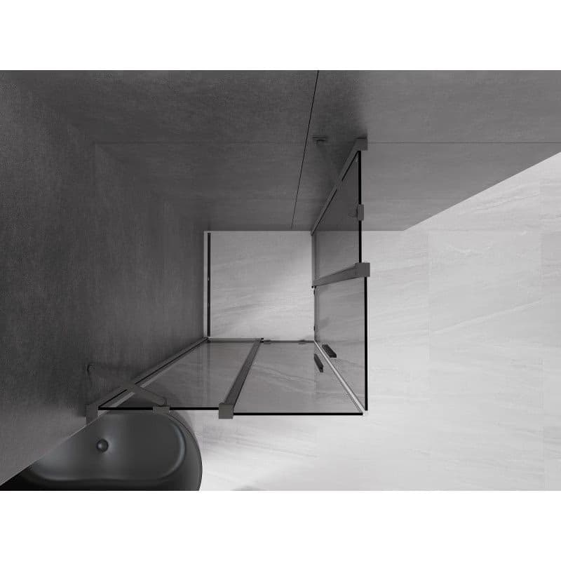 MEXEN/S - Velar Duo sprchovací kút, posuvné dvere 100 x 100, grafit, grafit metal 871-100-100-42-95 3