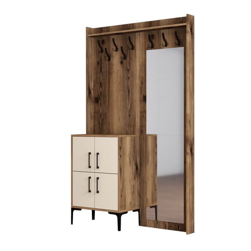 Predsieňová stena Berlin BC - Walnut, Cream 2