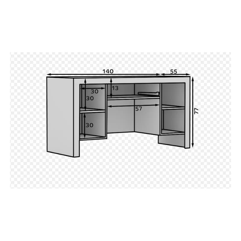 ArtAdrk Písací stolík CESIRO 1SZ2D 5