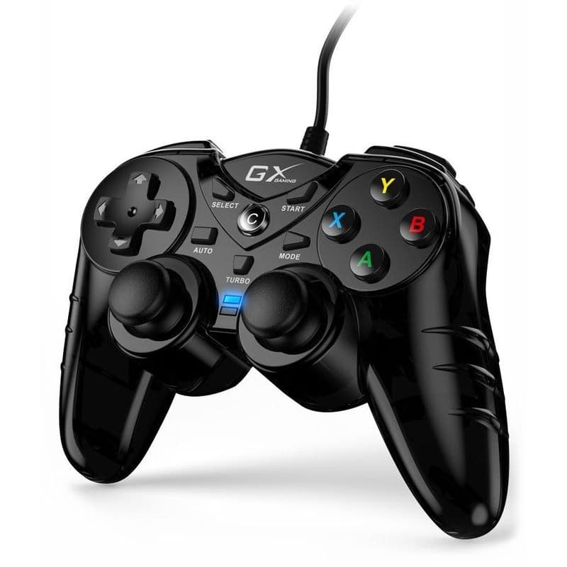 Genius GX Gaming GX-17UV, Gamepad, drôtový, vibračný, pre PC a PS3, USB, čierny