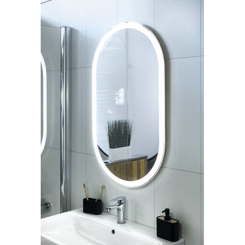 SAPHO - PARGA oválne zrkadlo s LED osvetlením 60x100 cm PG600 4