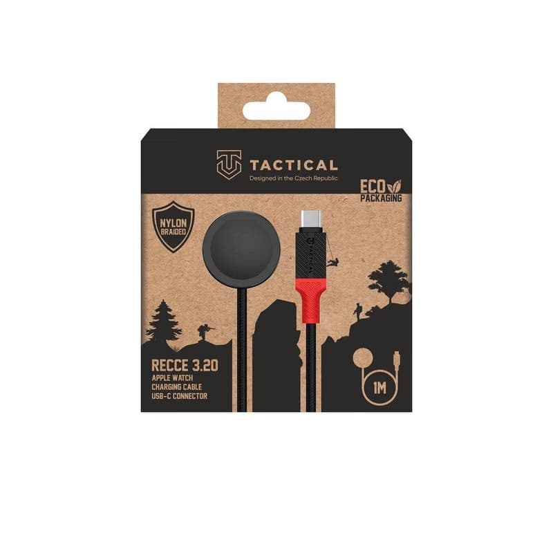 Tactical Recce 3:20 kábel pre Apple Watch Black/Red 2