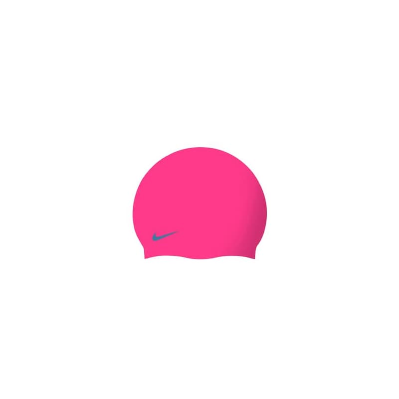 Juniorská plavecká čiapka NIKE SWIM SOLID SILICONE CAP PINK S-PINK S 1