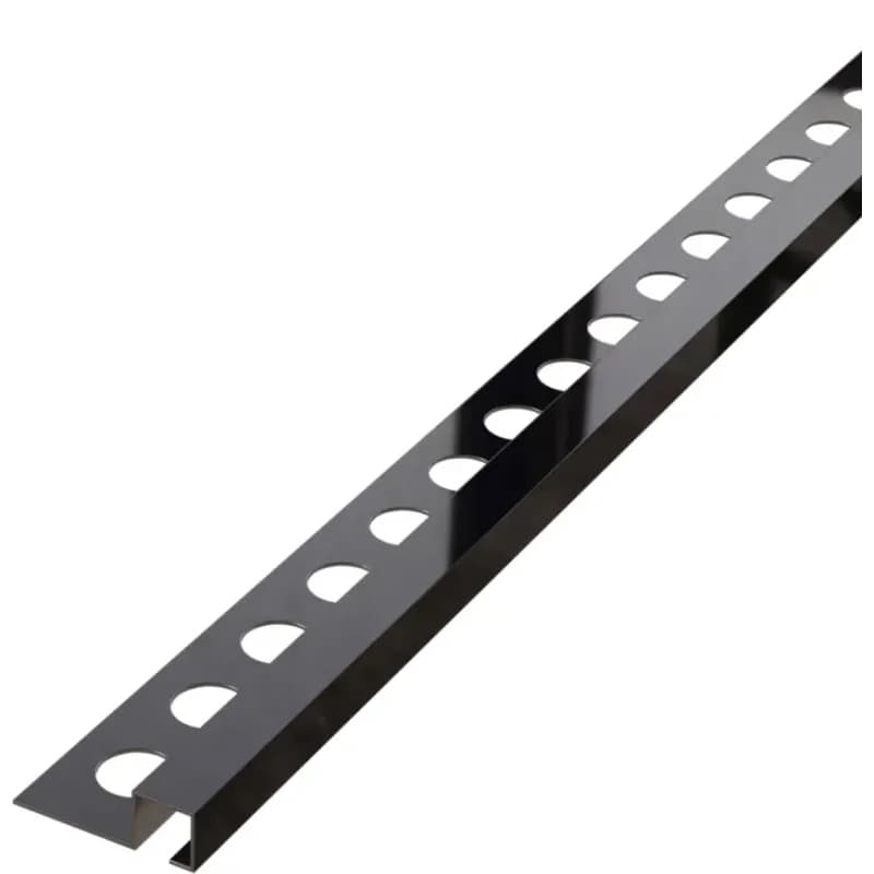 Rohový profil QS 12,5 mm x 270 cm čierny lesk 1