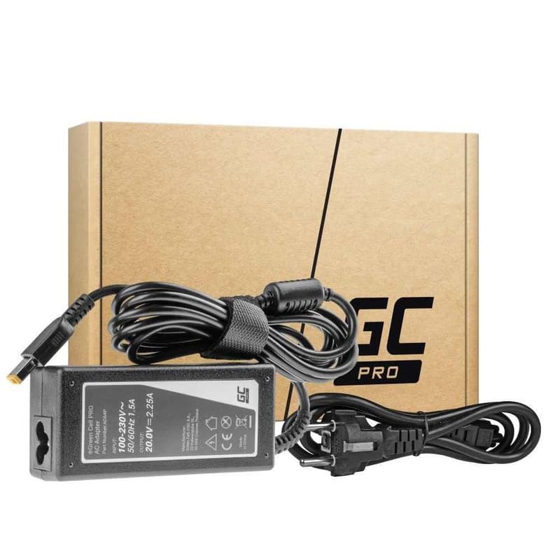 Green Cell PRO Charger / AC adaptér 20V 2.25A 45W for Lenovo G40-30 G50-30 V110-15IAP V130-15IGM Yoga 300-11IBR ThinkPad X240