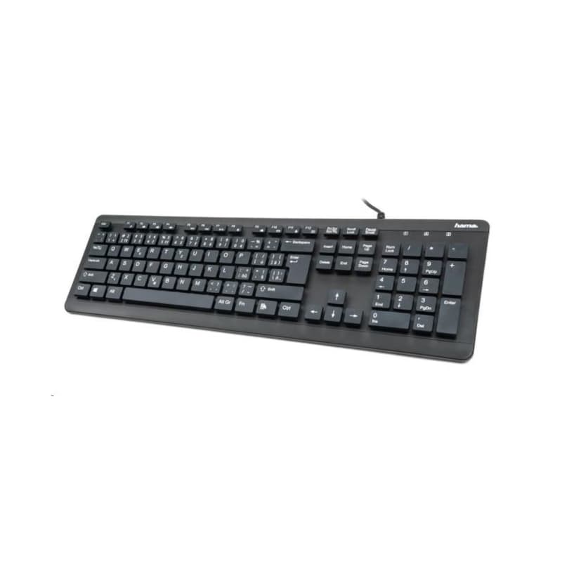 Hama vodeodolná klávesnica KC-600, káblová, čierna - SK 1
