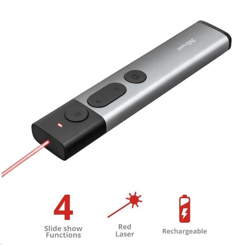 TRUST Prezentér Kazun Aluminium Wireless Presenter 2
