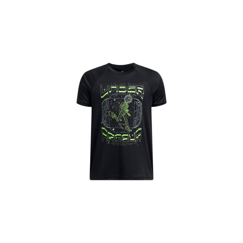 Chlapčenské tréningové tričko s krátkym rukávom UNDER ARMOUR UA B TECH GAME DAY SS-BLK 1