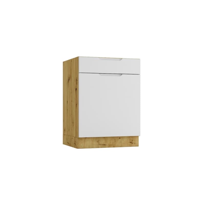 Artstolk Kuchynská linka ISABEL B | 200 cm dub artisan/sivá 5
