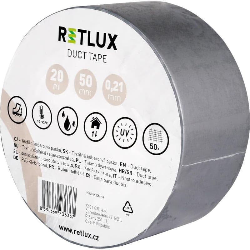 RIT DT2 Duct tape 20m x 50mm RETLUX 3