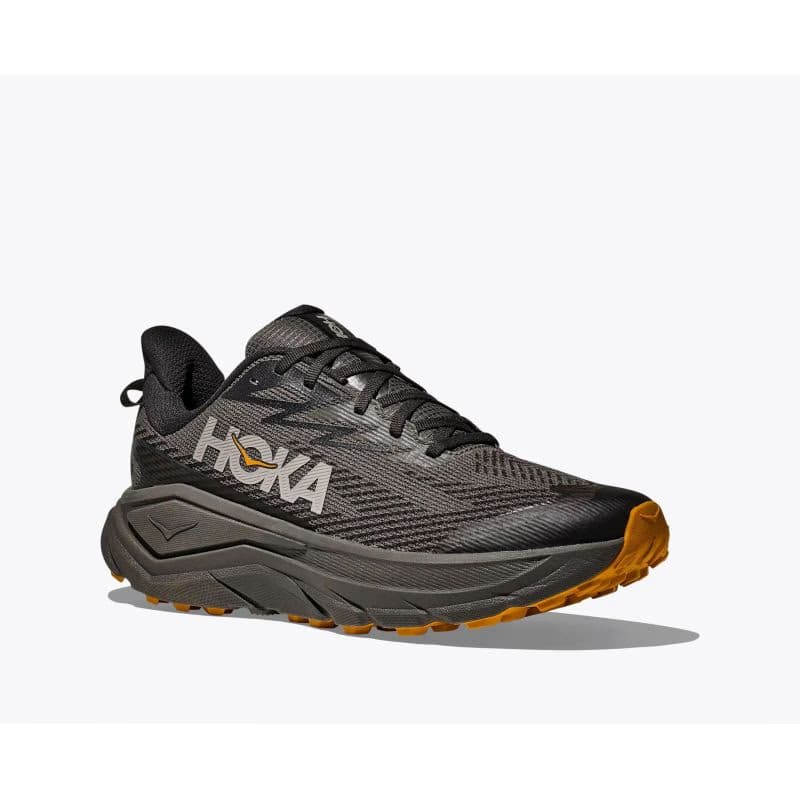 Pánska bežecká trailová obuv HOKA Challenger 8 GTX M asphalt grey varsity yellow 2