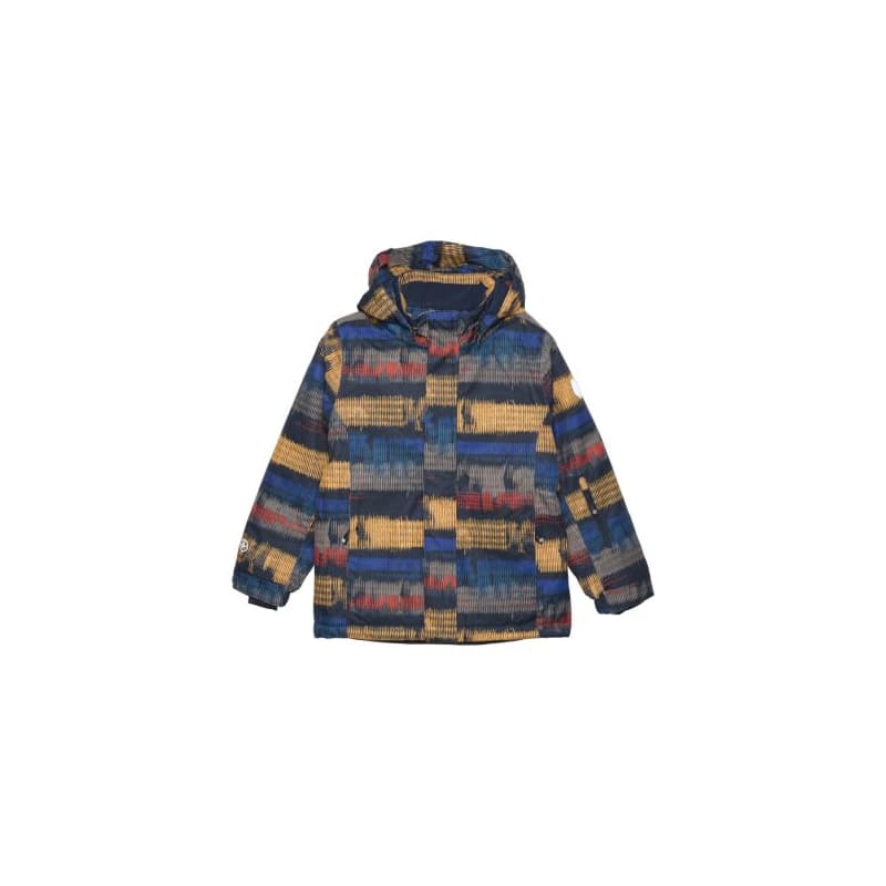 Chlapčenská lyžiarska bunda COLOR KIDS Ski Jacket - AOP, total eclipse 741119.7850 1