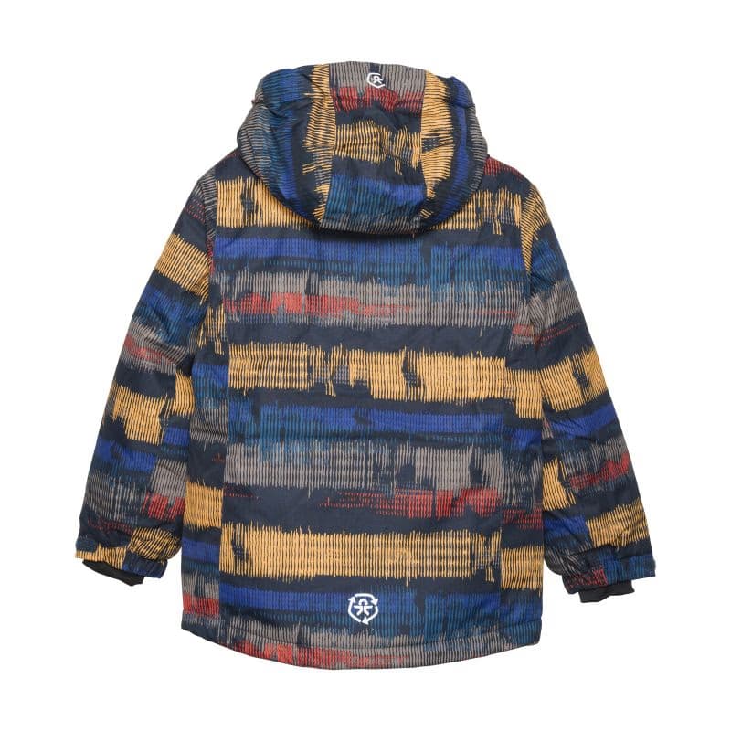 Chlapčenská lyžiarska bunda COLOR KIDS Ski Jacket - AOP, total eclipse 741119.7850 3