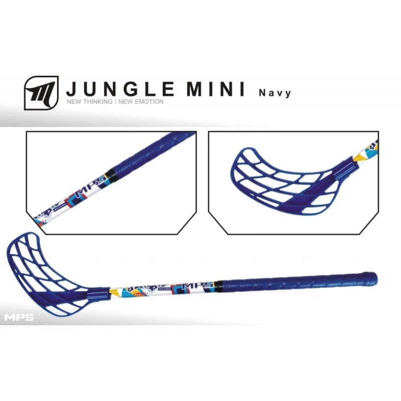 Detská florbalová hokejka MPS JUNGLE MINI Navy White 3