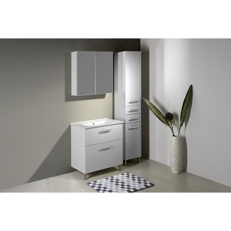 AQUALINE - VEGA galérka 80x70x18cm, biela VG080 2