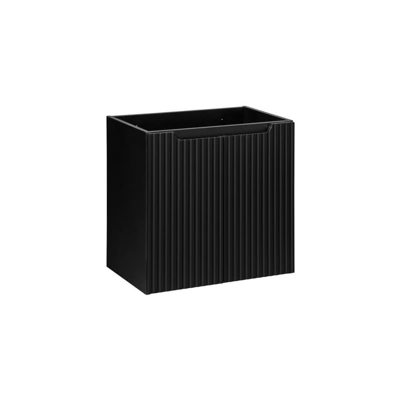 ArtCom Skrinka pod umývadlo NOVA Black 82-60-2D | 60 cm s dvierkami