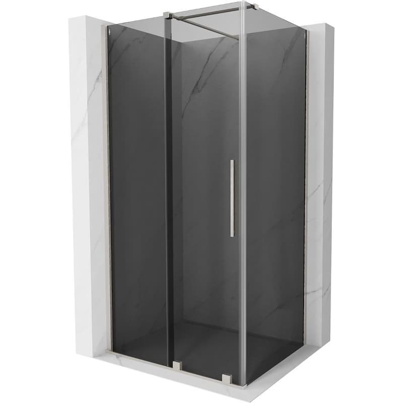 MEXEN/S - Velár sprchovací kút, posuvné dvere 110 x 80, grafit, nikel kartáčovaný 871-110-080-41-97 1