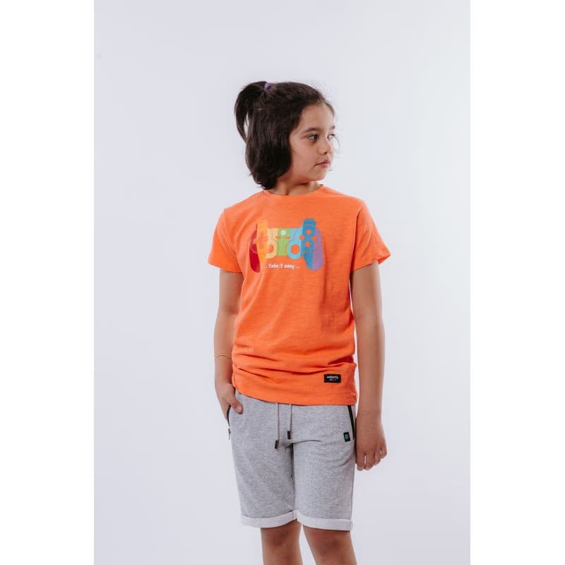 Chlapčenské tričko s krátkym rukávom AUTHORITY KIDS T-PLAYKO_coral 3