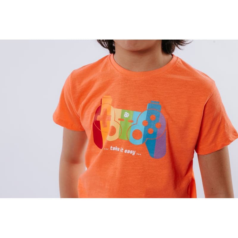 Chlapčenské tričko s krátkym rukávom AUTHORITY KIDS T-PLAYKO_coral 4