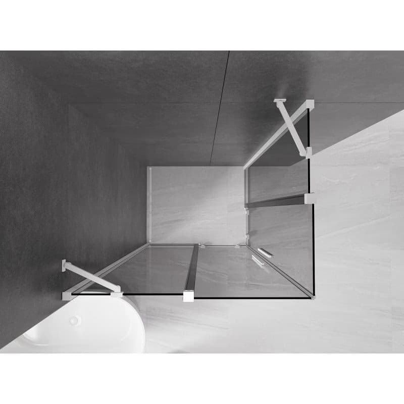 MEXEN/S - Velar Duo sprchovací kút, posuvné dvere 100 x 90, grafit, biela 871-100-090-42-20 3