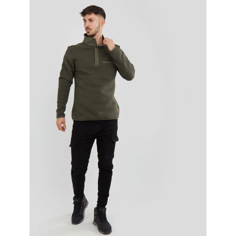 Pánska mikina FUNDANGO Vertigo Sweatshirt-590-oliv 3