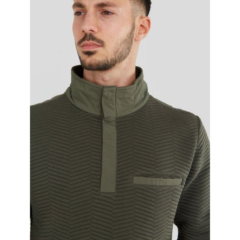 Pánska mikina FUNDANGO Vertigo Sweatshirt-590-oliv 4