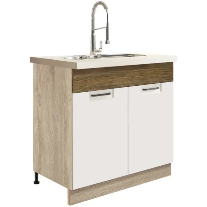 Skrinka do kuchyne Favorit 12d Sonoma/White+Ribbeck 1