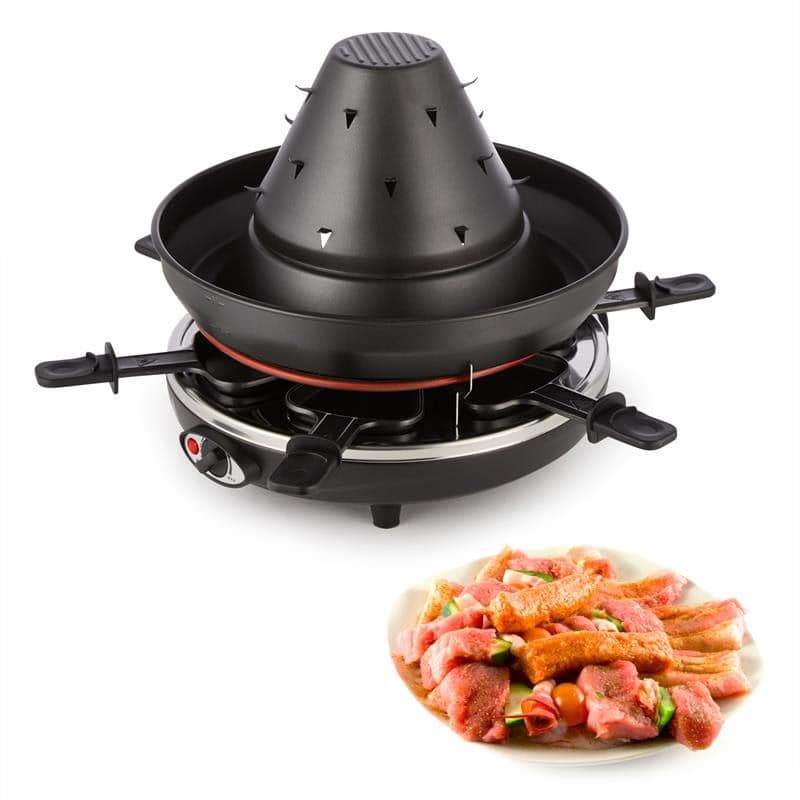 Klarstein Taste Volcano, raclette gril, 1500 W, tatársky gril, 8 osôb 1