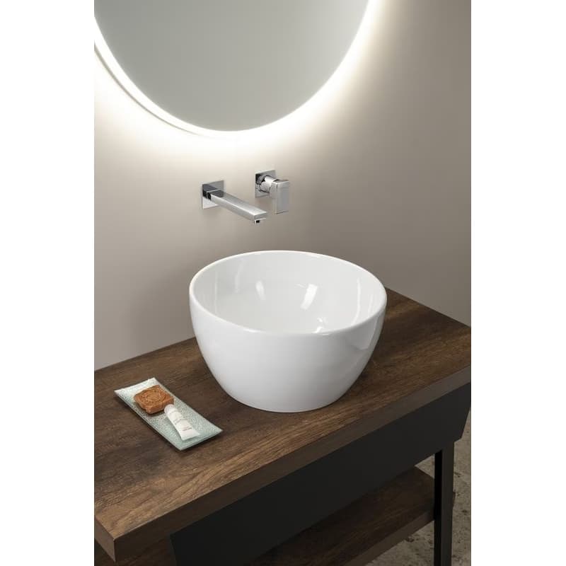 GSI - PURA keramické umývadlo na dosku vysoké, piemer 42cm, biela ExtraGlaze 885211 4