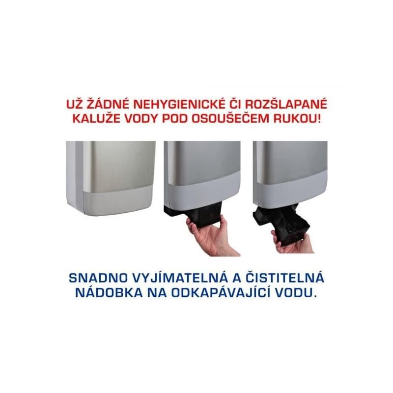 OLSEN SPA - EMPIRE X DRY AUTOMATIC tryskový sušič ABS plast, strieborný CATA9854 4